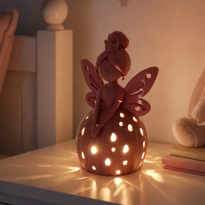 Luz Noturna de Fada – Luminária de Fada Fofa